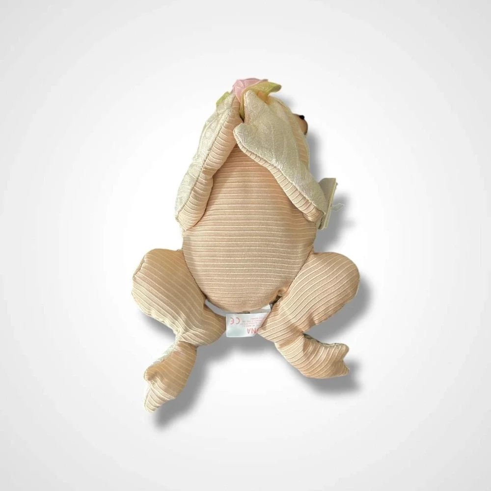 Russ Berrie Reflections on Living Fiona Frog Plush Stuffed Weighted Rose‎ Decor